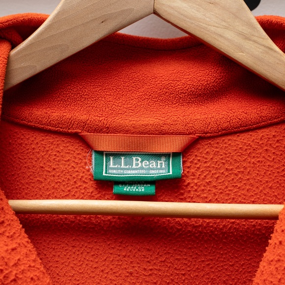 L.L. Bean Quarter Zip Fleece Long Sleeve Pullover Sweater - Picture 8 of 9